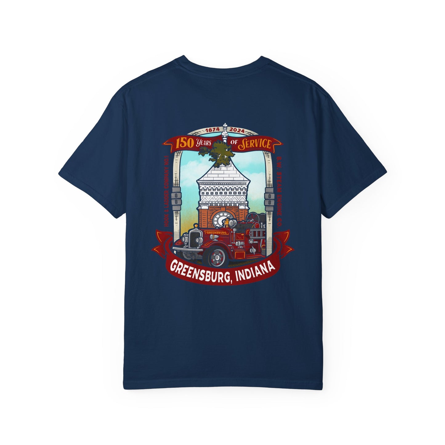 Greensburg Indiana FD ‘150 Years of Service’ Tee